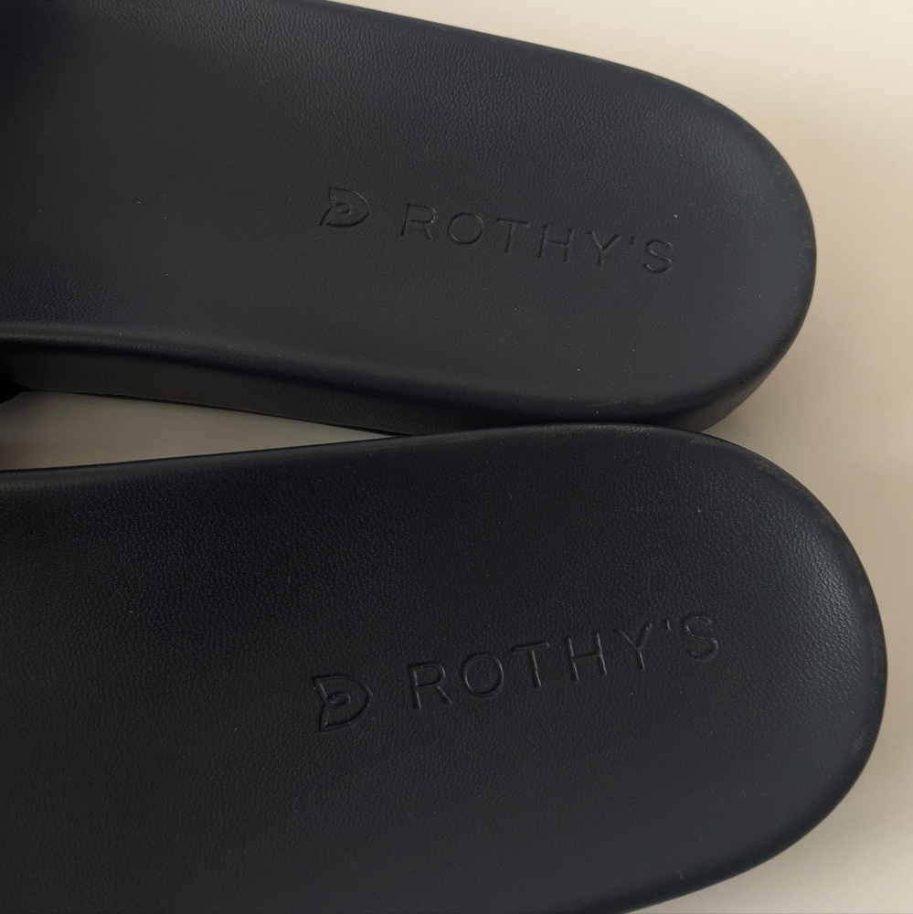Rothy's The Slide Night Sky Black Navy Sandals - Picture 4 of 7